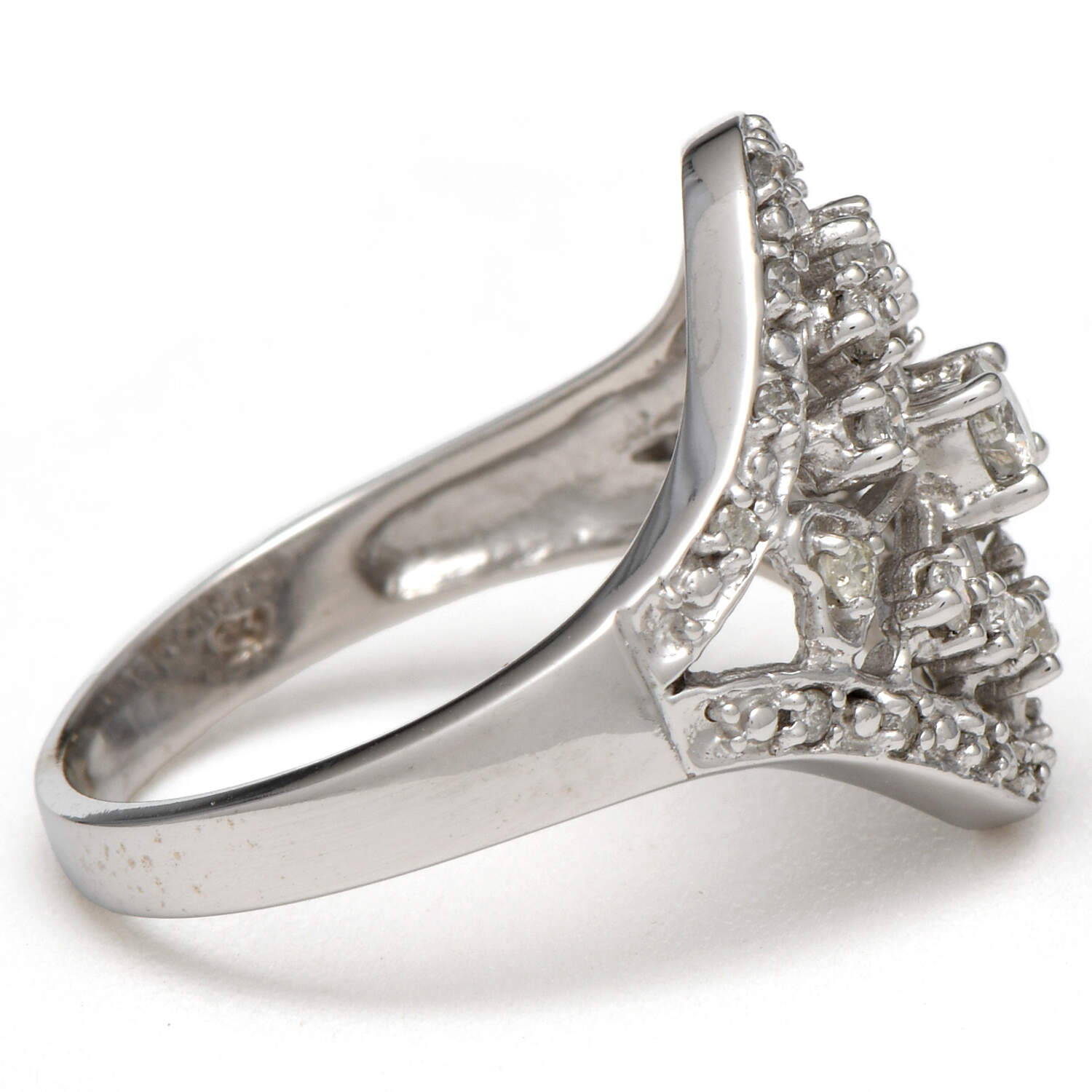 10KW Diamond (.62) Starburst & Hearts Filigree Ring-4