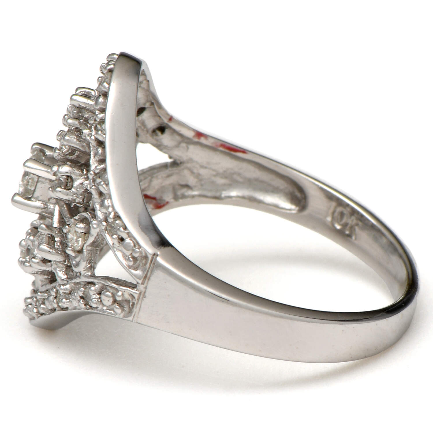 10KW Diamond (.62) Starburst & Hearts Filigree Ring-3
