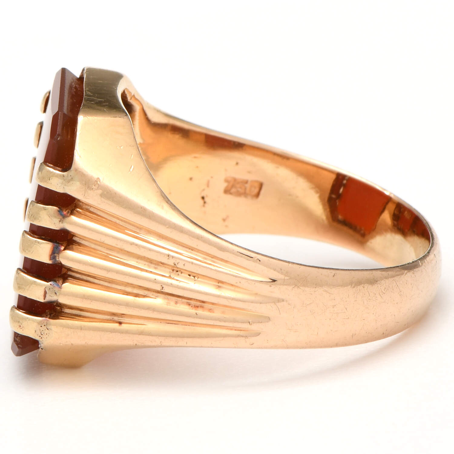 16KY Carnelian(6.65) Signet Ring-3