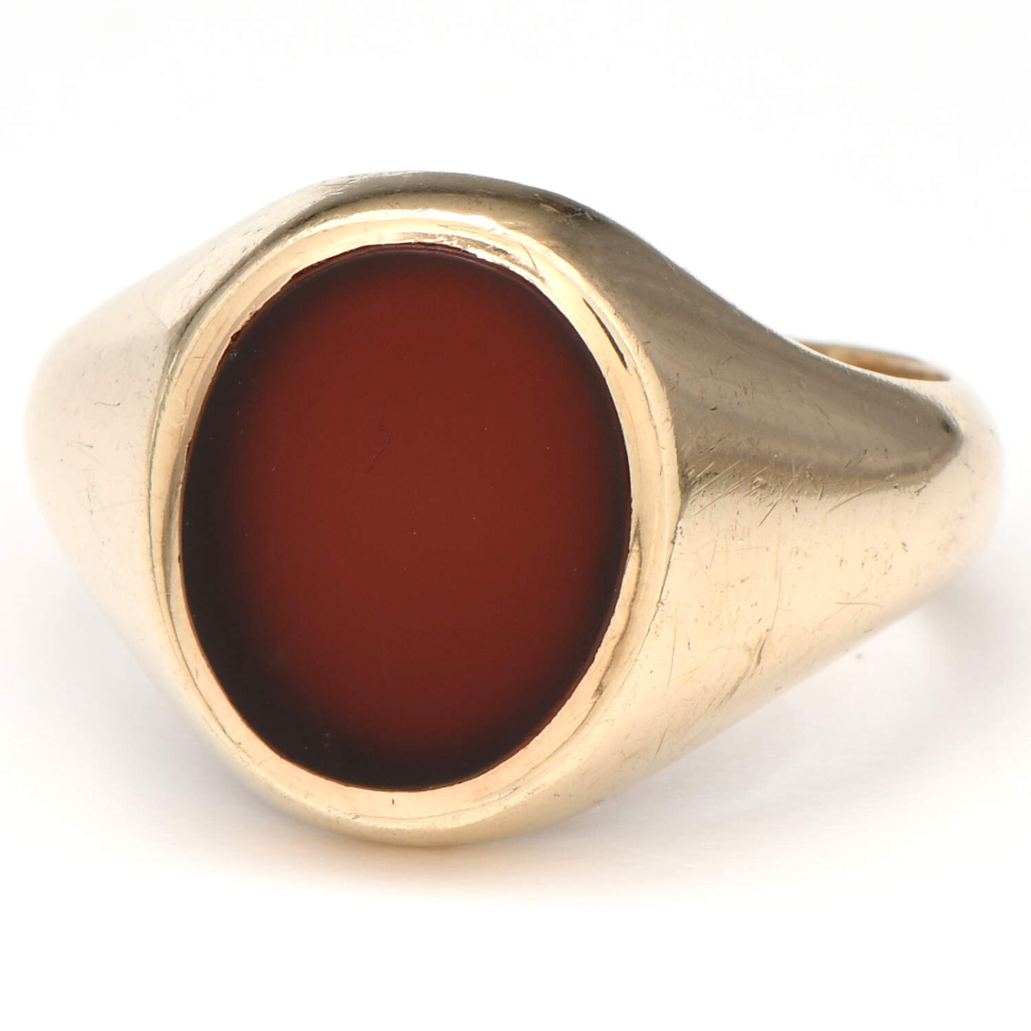 9KY English Carnelian(2.35) Signet Ring-1