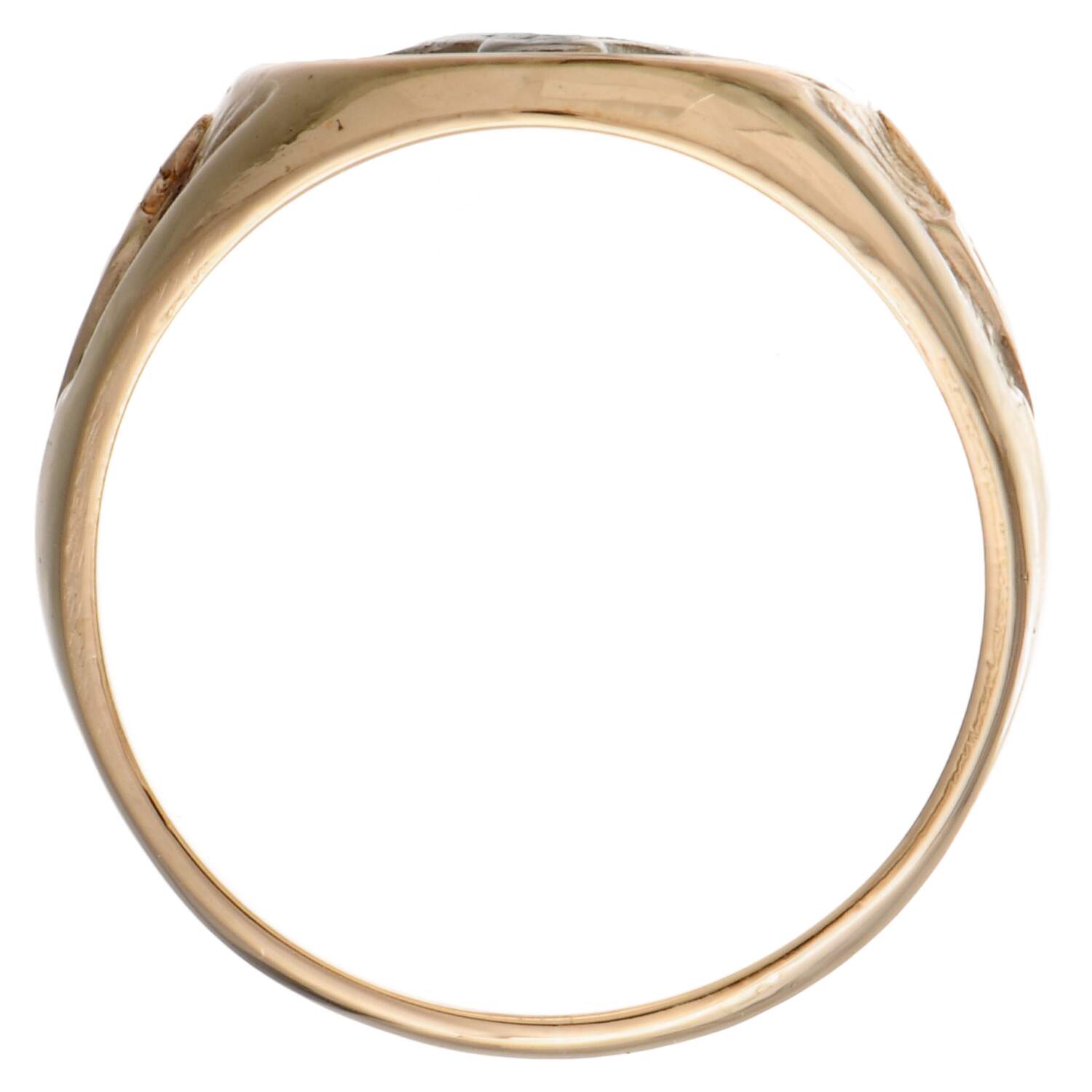 14KYW Vintage Master Mason Blue Lodge Masonic Ring-5