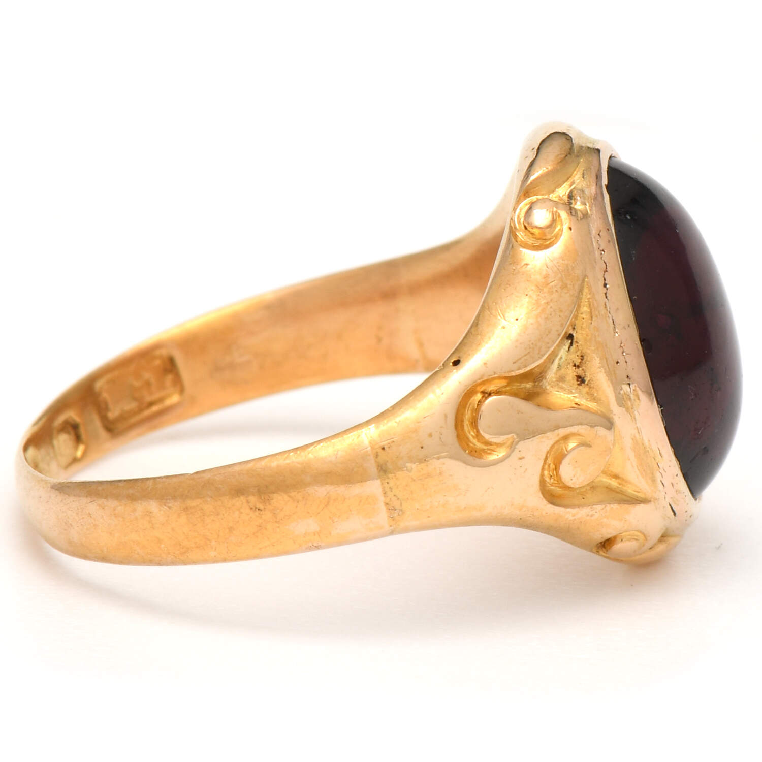 18KY Vintage Almandite Garnet(4.50) Ring-4