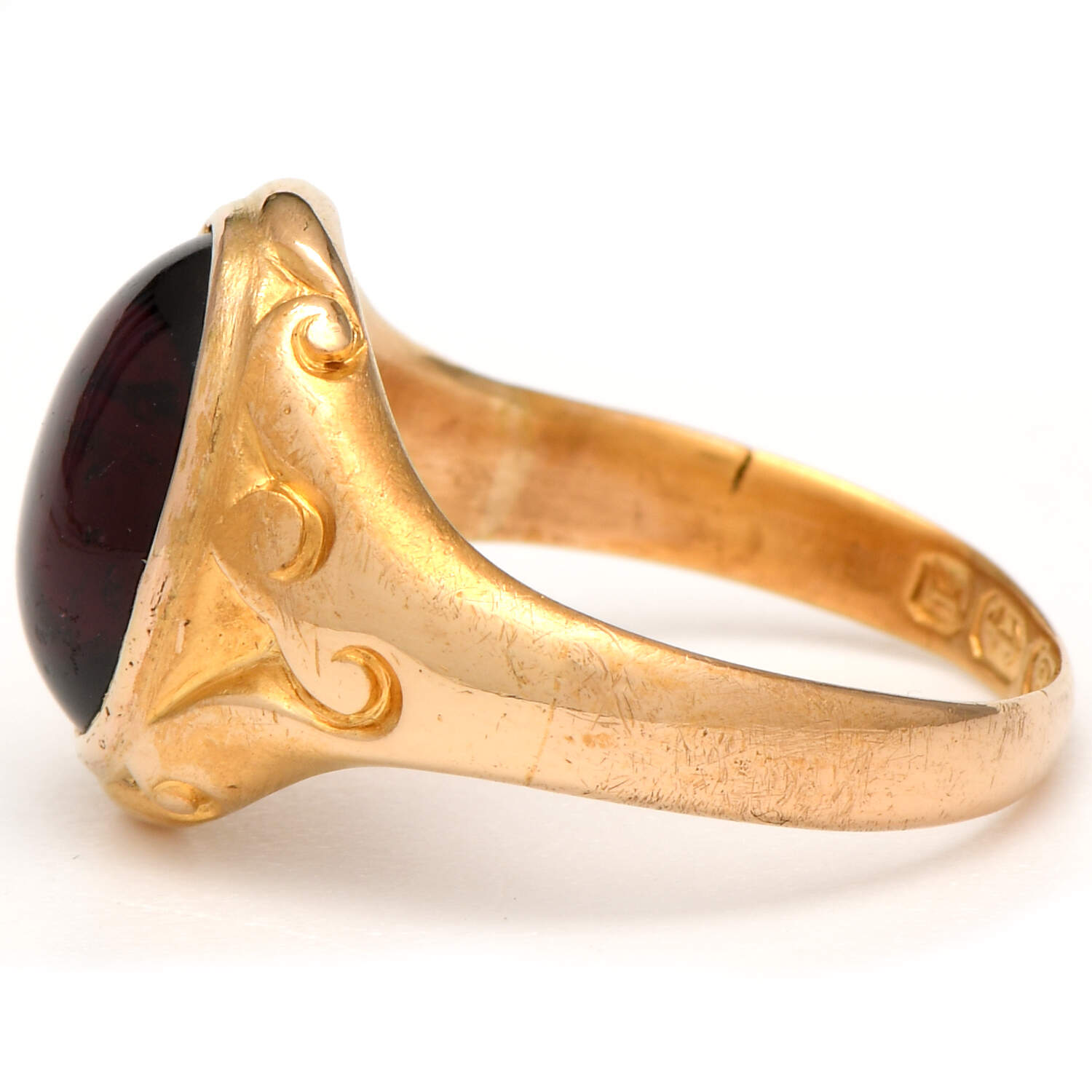 18KY Vintage Almandite Garnet(4.50) Ring-3