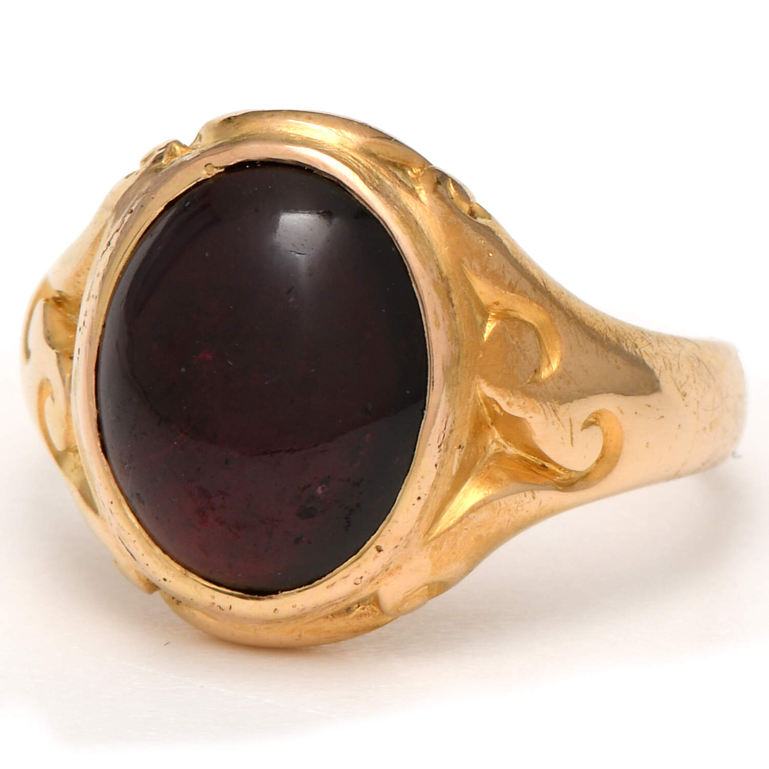 18KY Vintage Almandite Garnet(4.50) Ring-1
