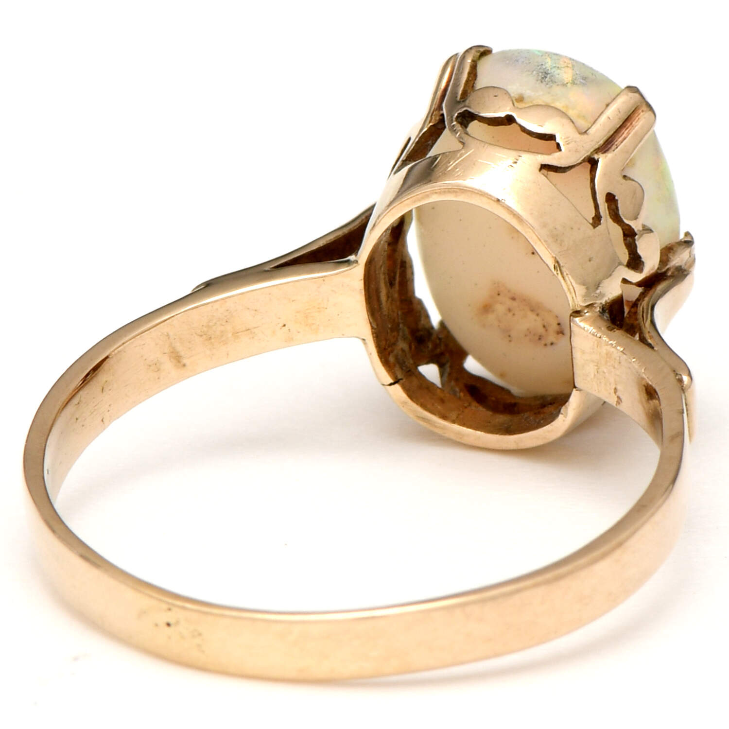 14KY Colorful Crown White Opal(1.40) Ring-2