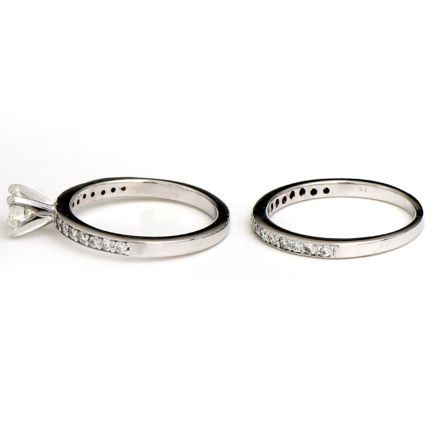 14KW Diamond(1.12) Bridal Set Ring-5