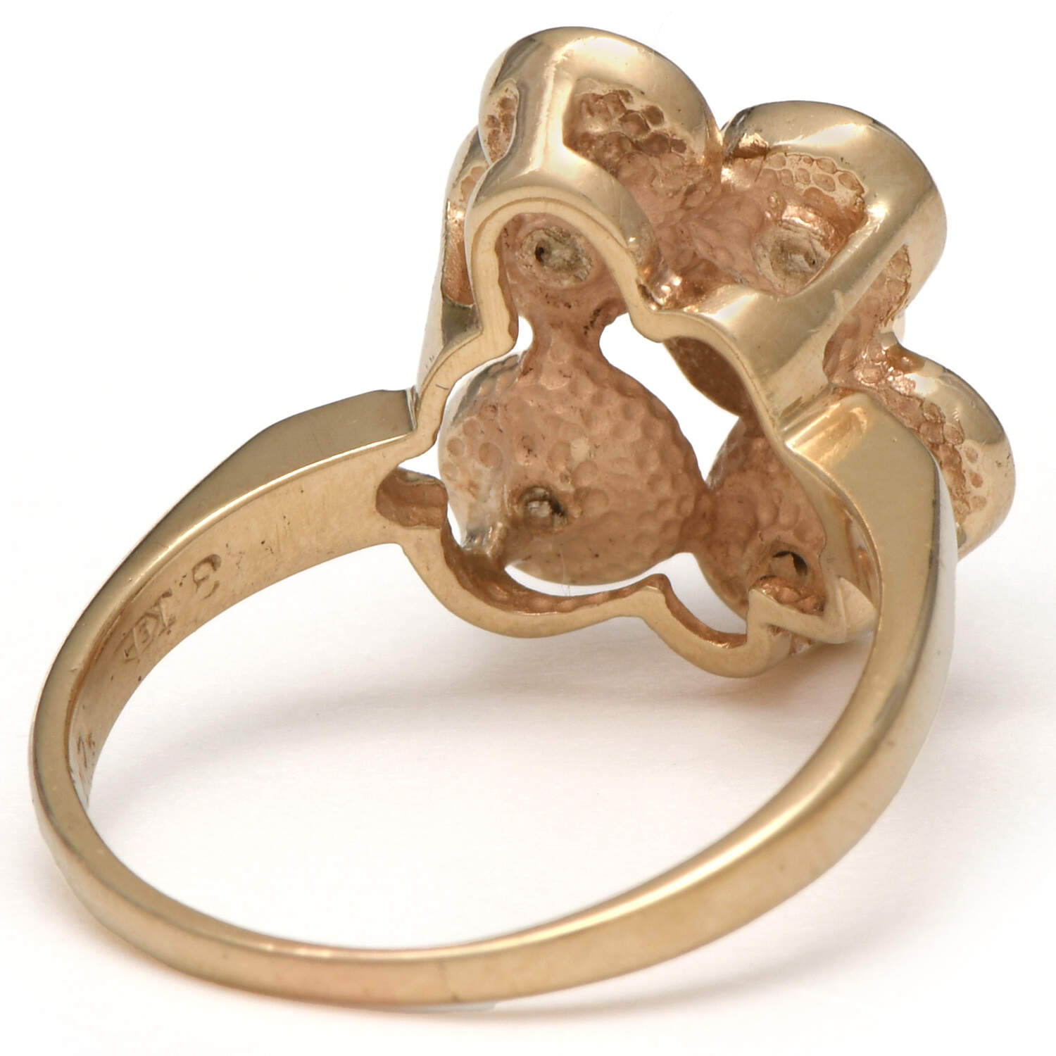 14KY Modern Diamond (0.32) Cluster Ring-2