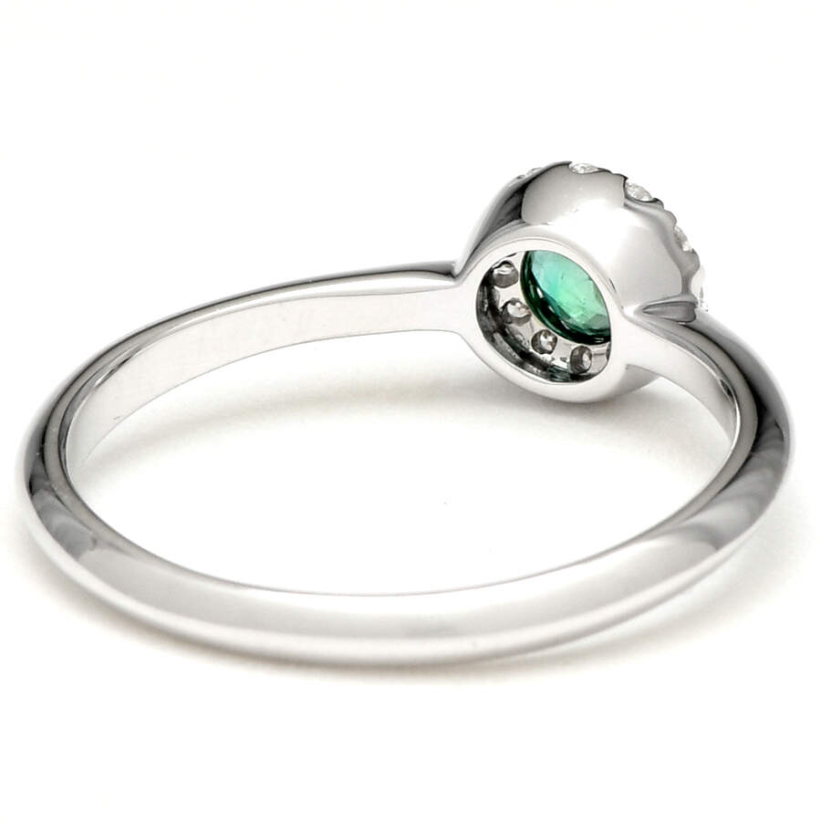 14KW Emerald (.24) And Diamond (0.8) Ring-2