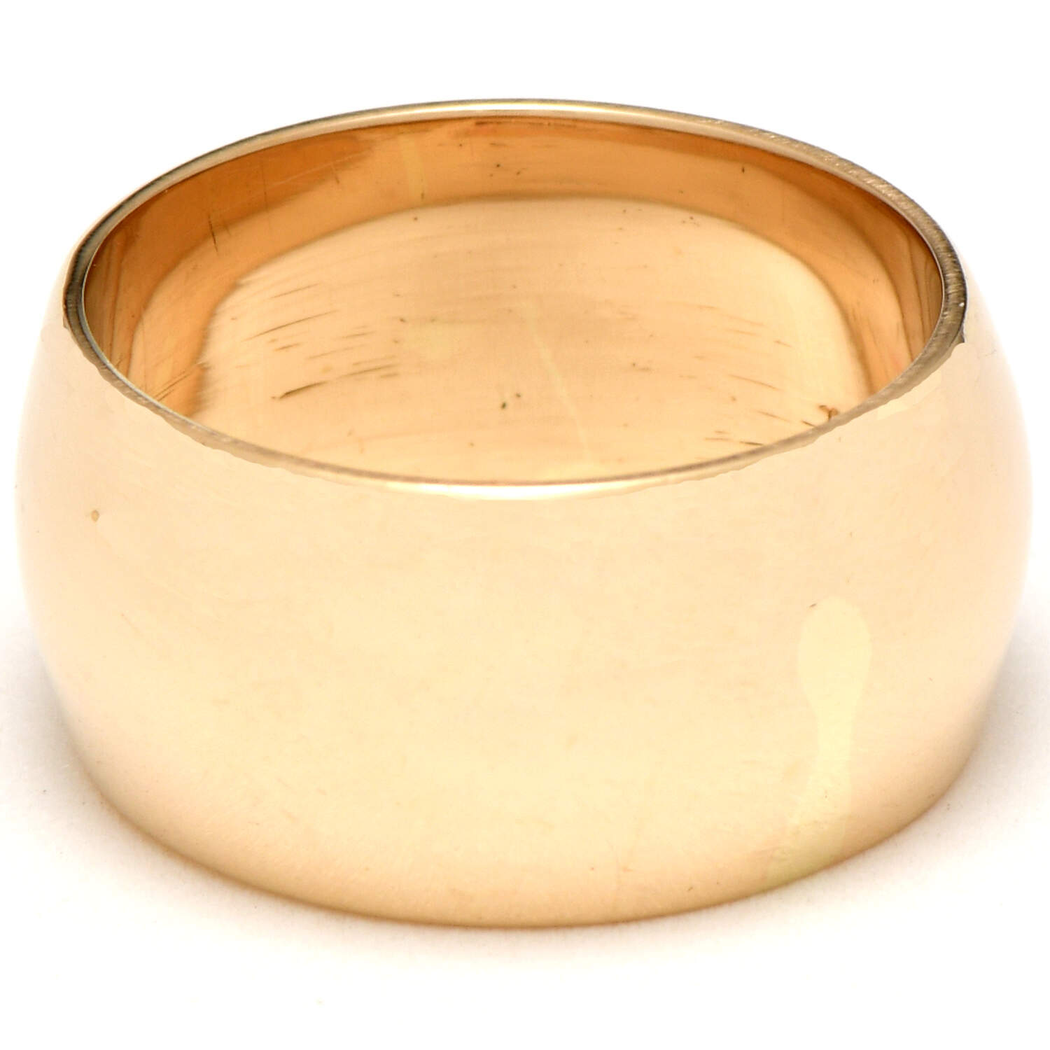 14KY Bold Polished Dome Wide Band Ring-1