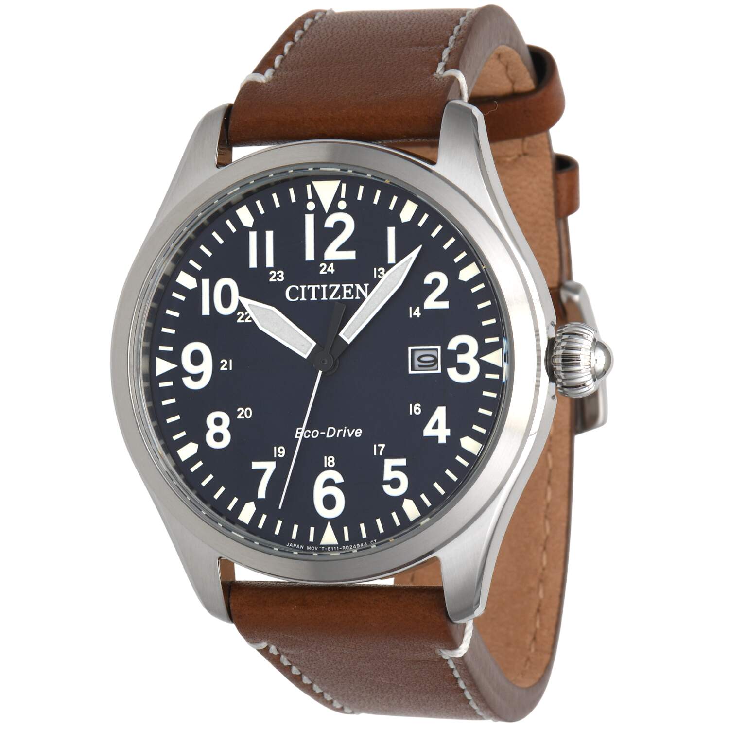 Citizen Mens Eco Drive Garrison Field Watch BM6838-17L with Blue dial-1