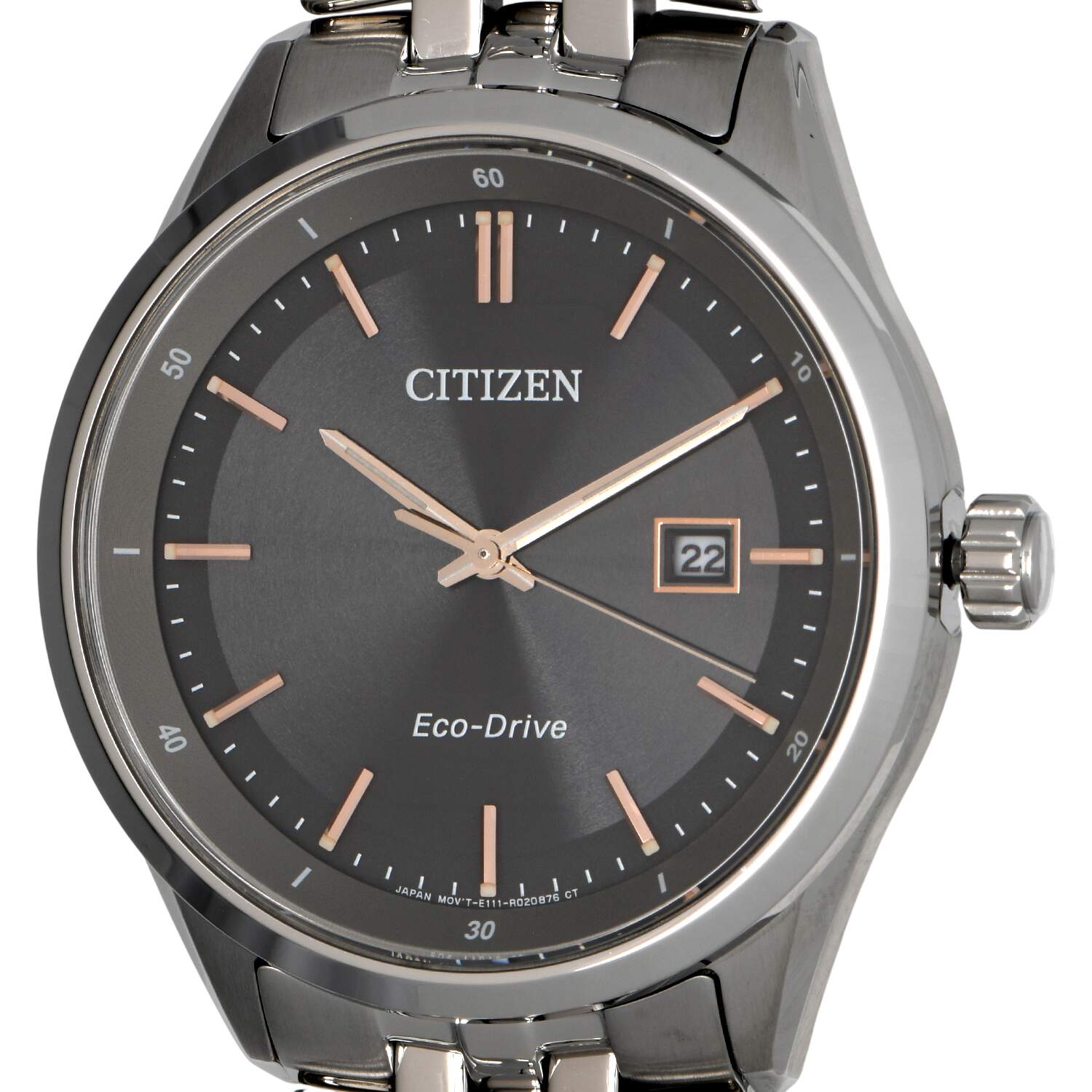 Citizen Mens Eco Drive Addysen BM7251-53H with Gray Dial-7