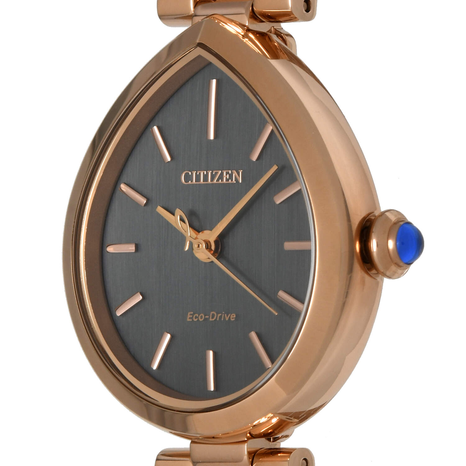 Citizen Rainell Rose Gold PVD Black Dial Eco Drive-7