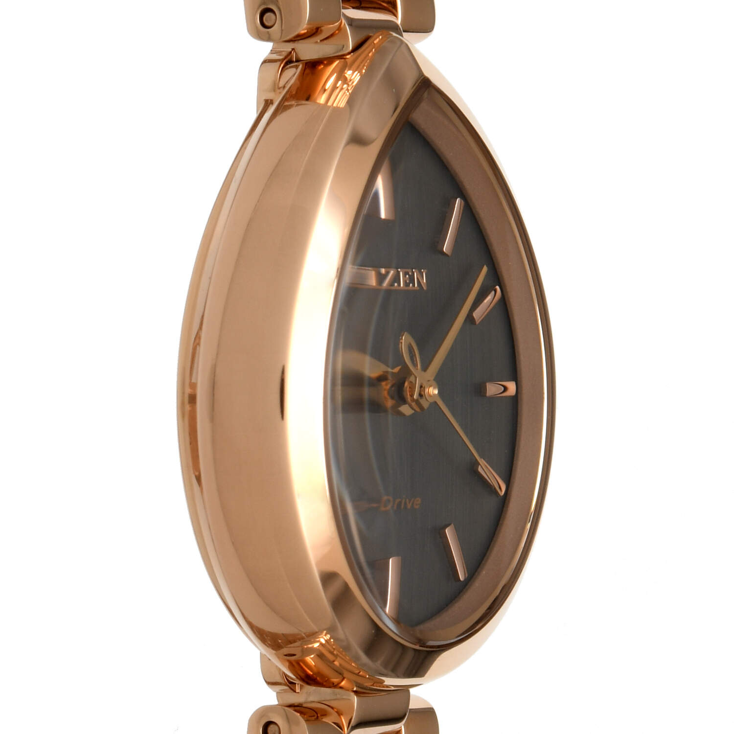 Citizen Rainell Rose Gold PVD Black Dial Eco Drive-6