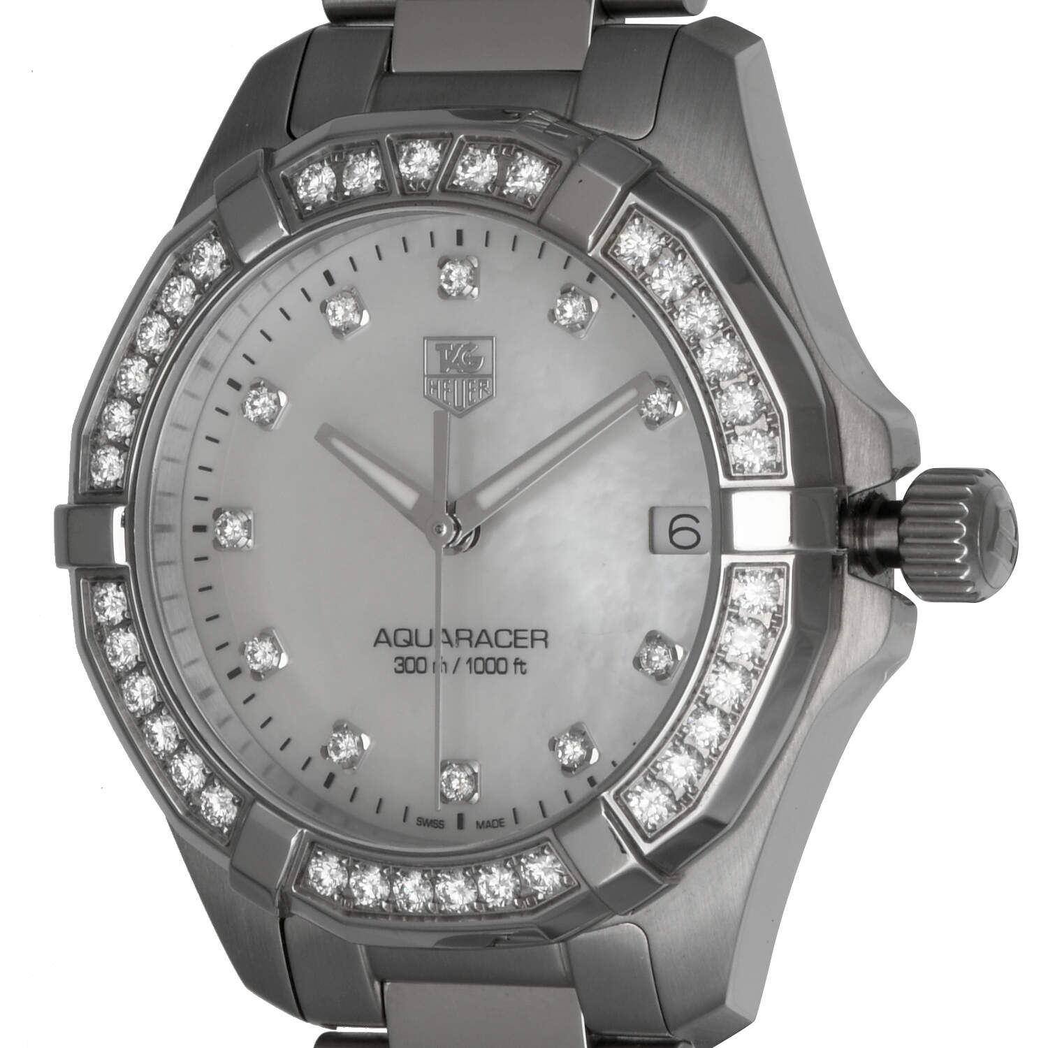 TAG Heuer Aquaracer Quartz Mother of Pearl with Diamonds-7