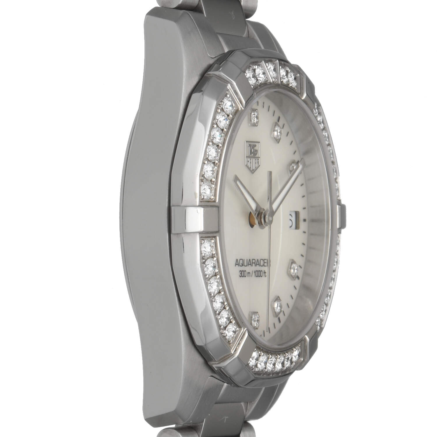 TAG Heuer Aquaracer Quartz Mother of Pearl with Diamonds-6