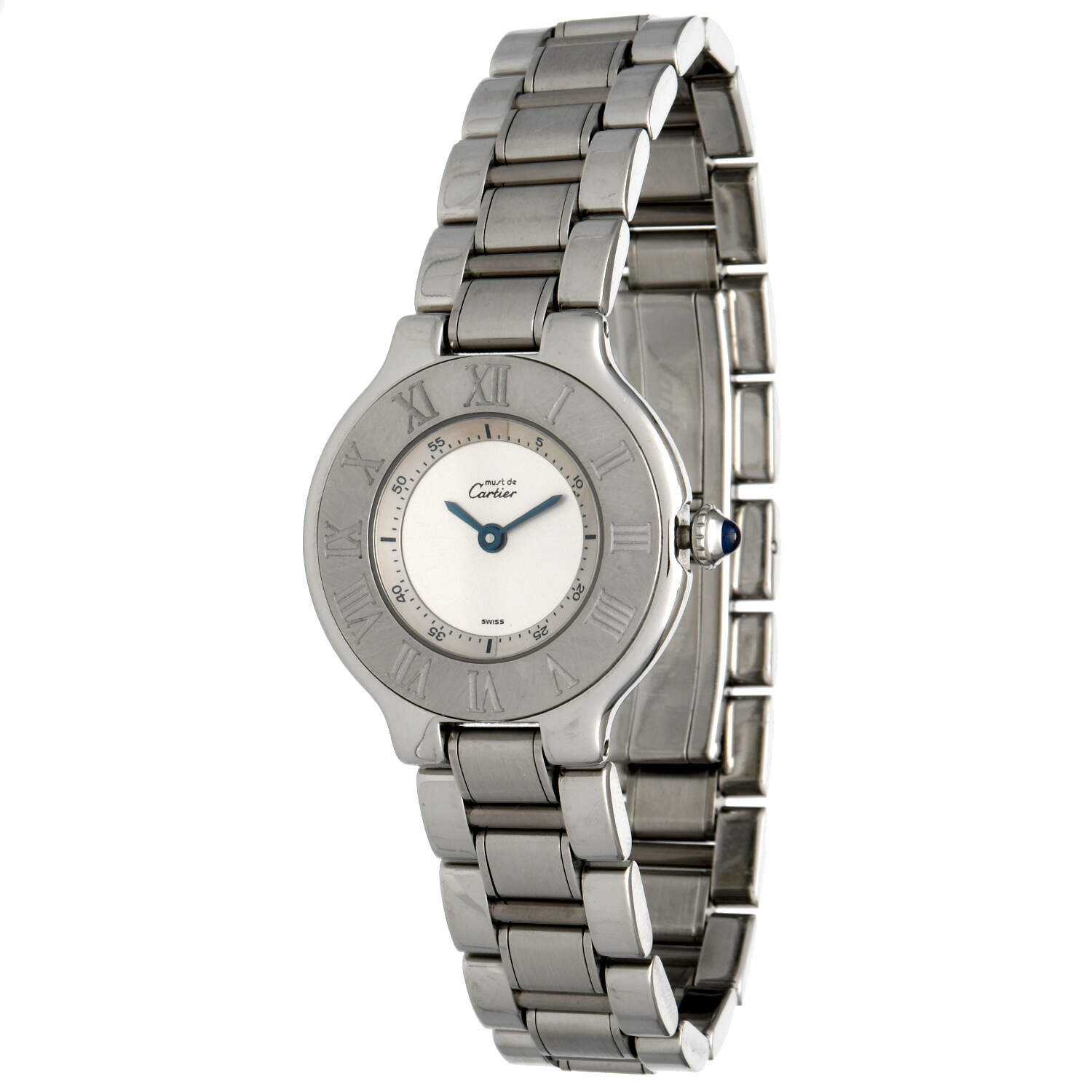 Cartier Must de Cartier Quartz Roman Numberal Bezel-1