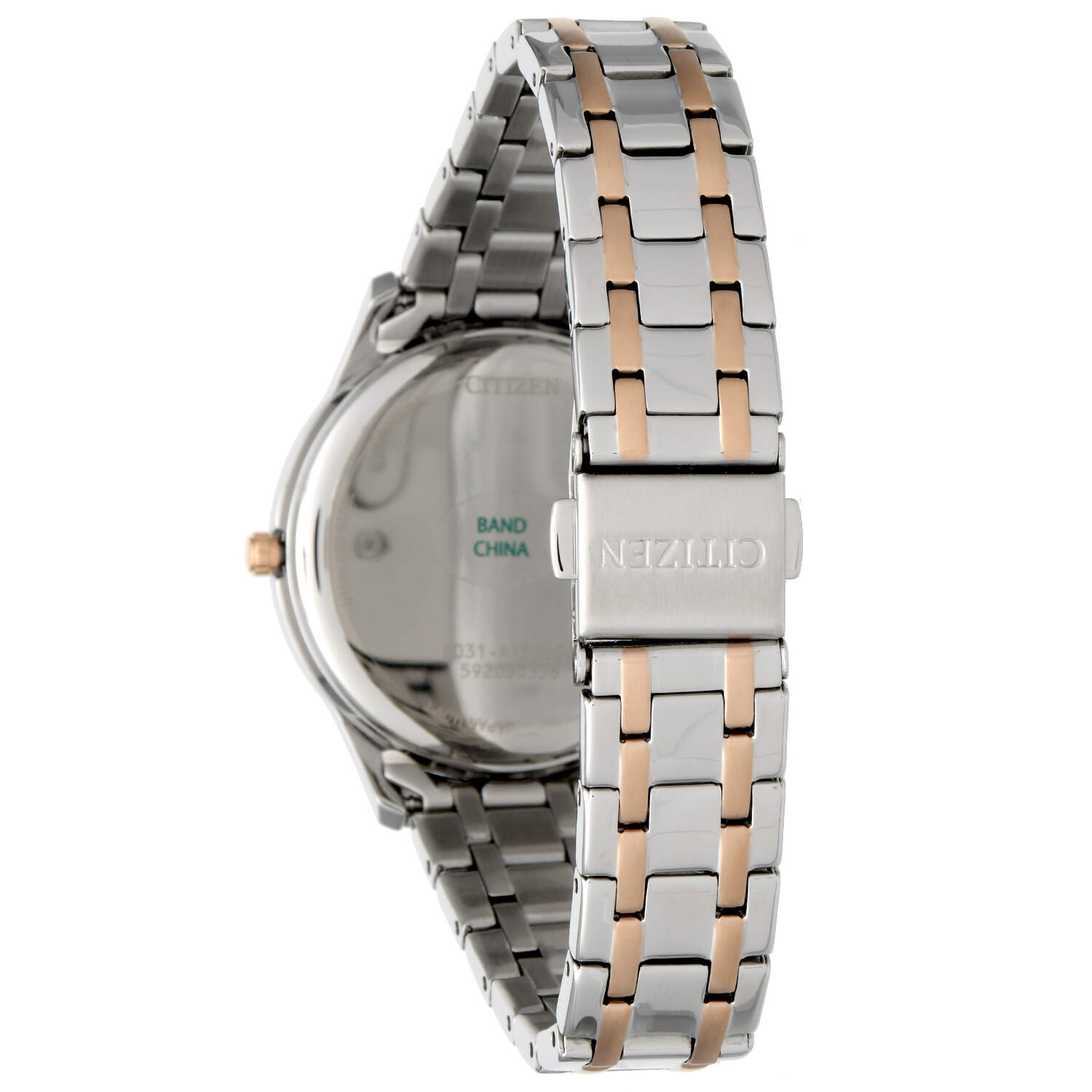 Citizen Pink Dial Two Tone Eco Drive Quartz Watch-3