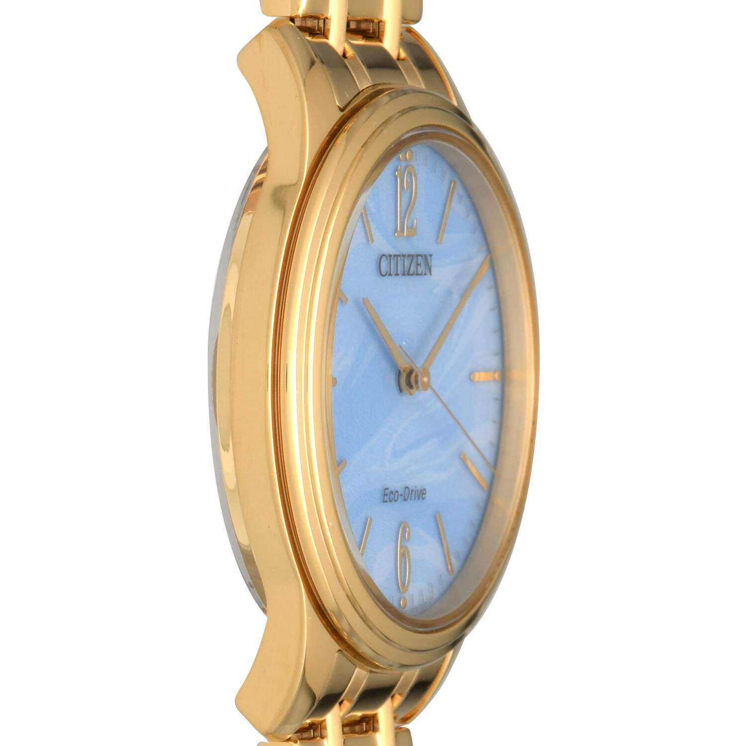Citizen Eco Drive Gold PVD Mother of Pearl Quartz Watch-6