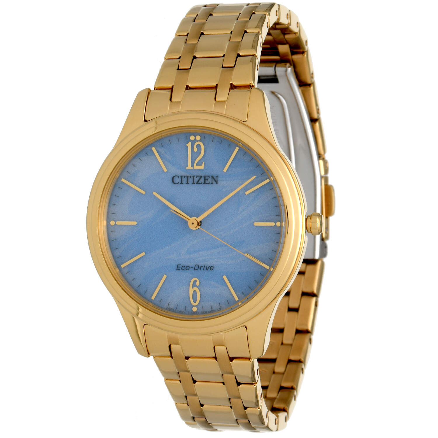 Citizen Eco Drive Gold PVD Mother of Pearl Quartz Watch-1