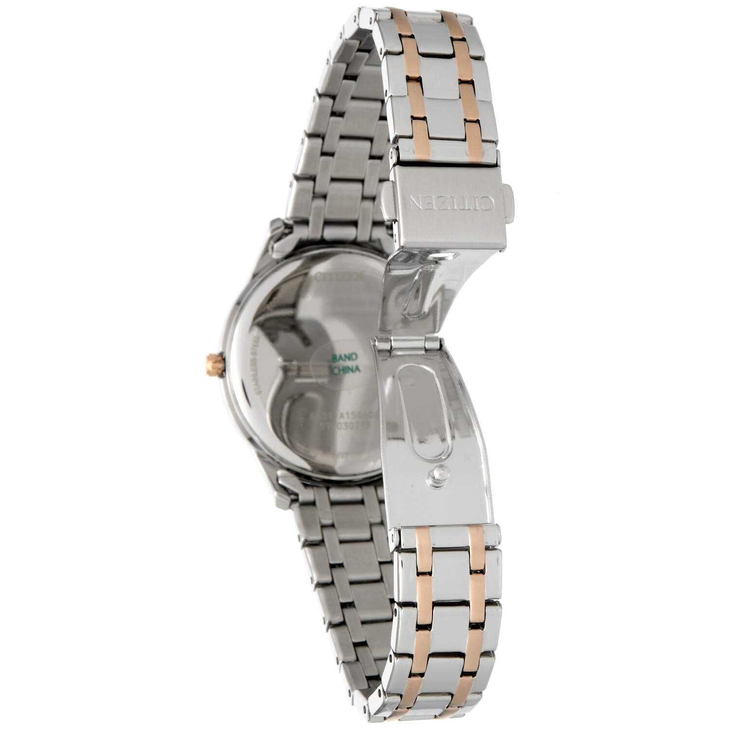 Citizen Pink Dial Two Tone Eco Drive Quartz Watch-4
