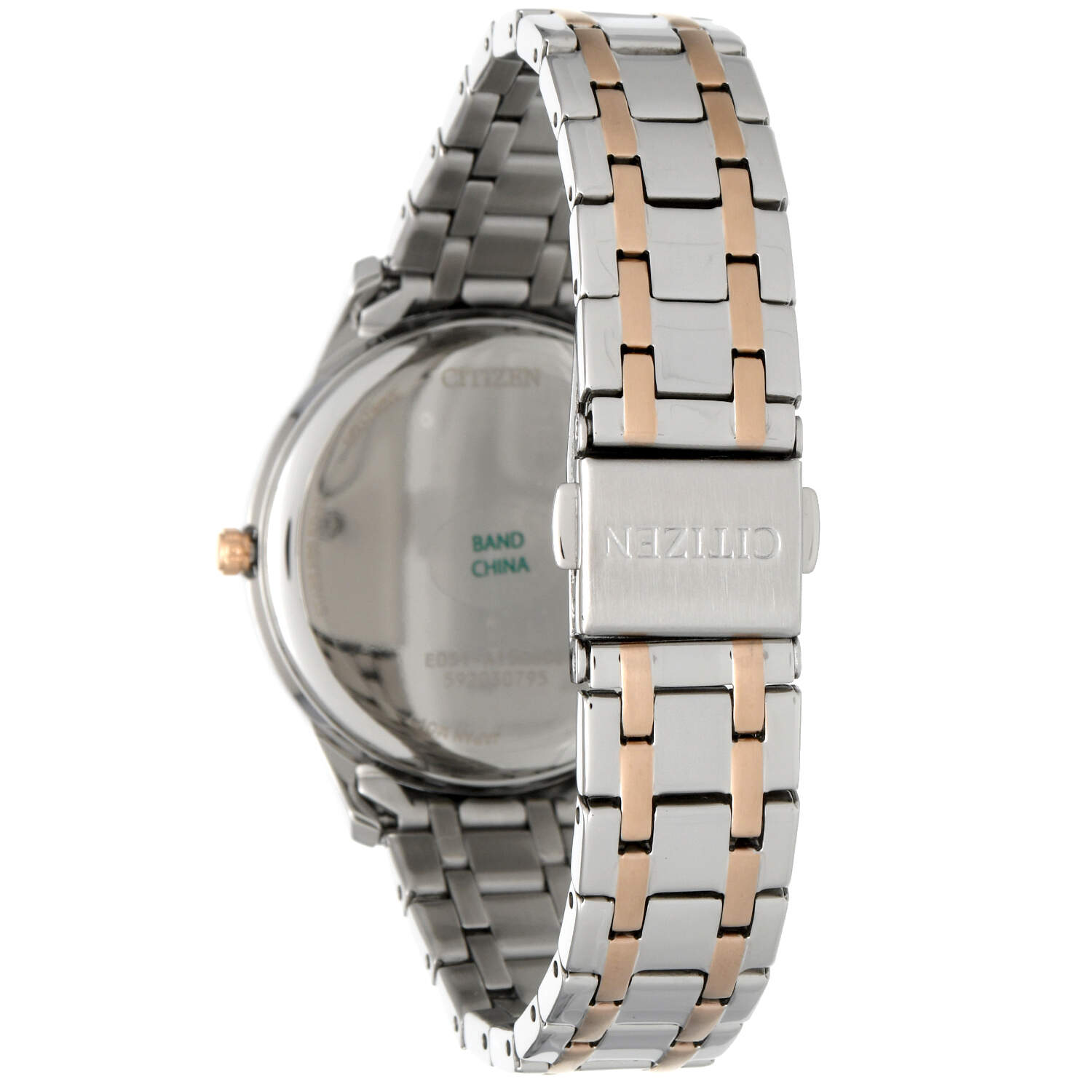 Citizen Pink Dial Two Tone Eco Drive Quartz Watch-3