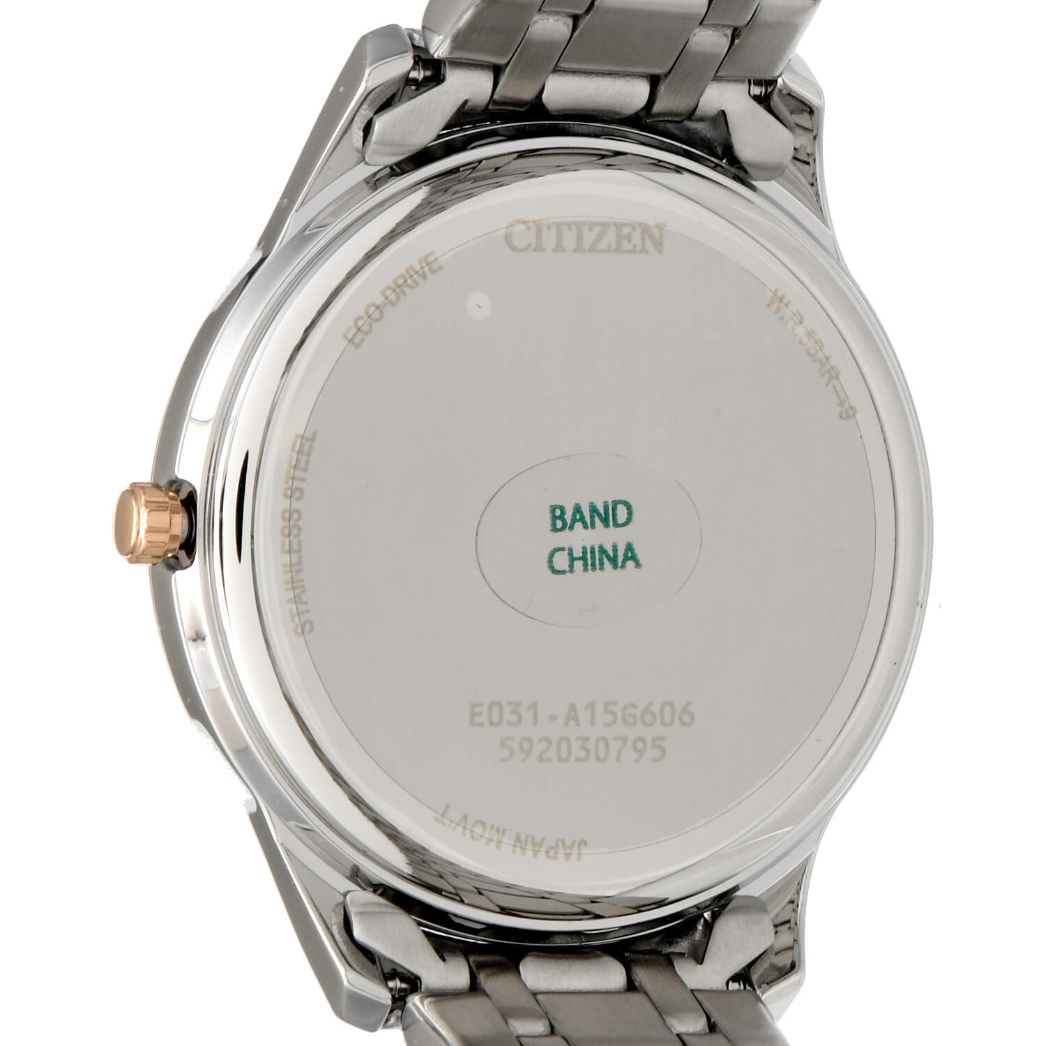 Citizen Pink Dial Two Tone Eco Drive Quartz Watch-2