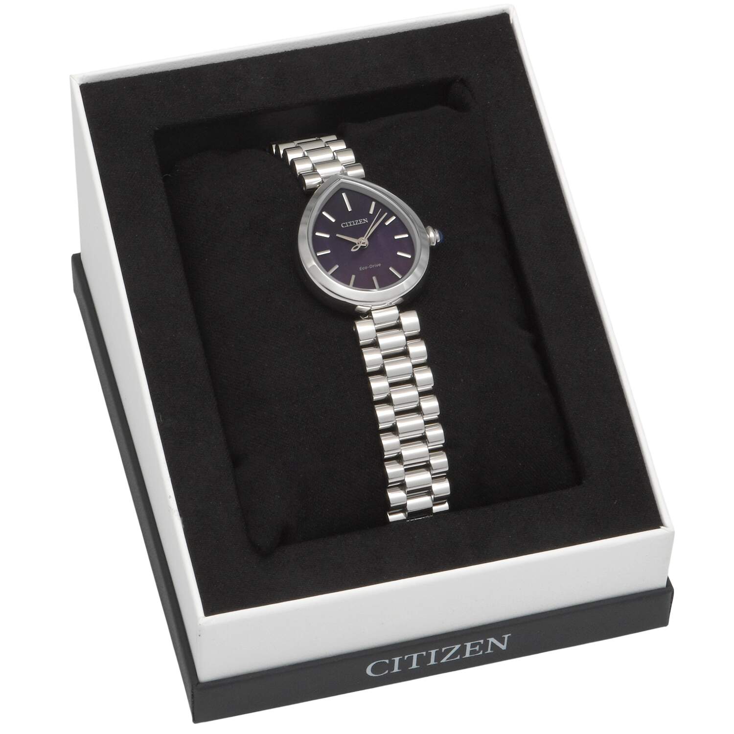 Citizen Ladies Eco Drive Rainell with Purple Dial-10