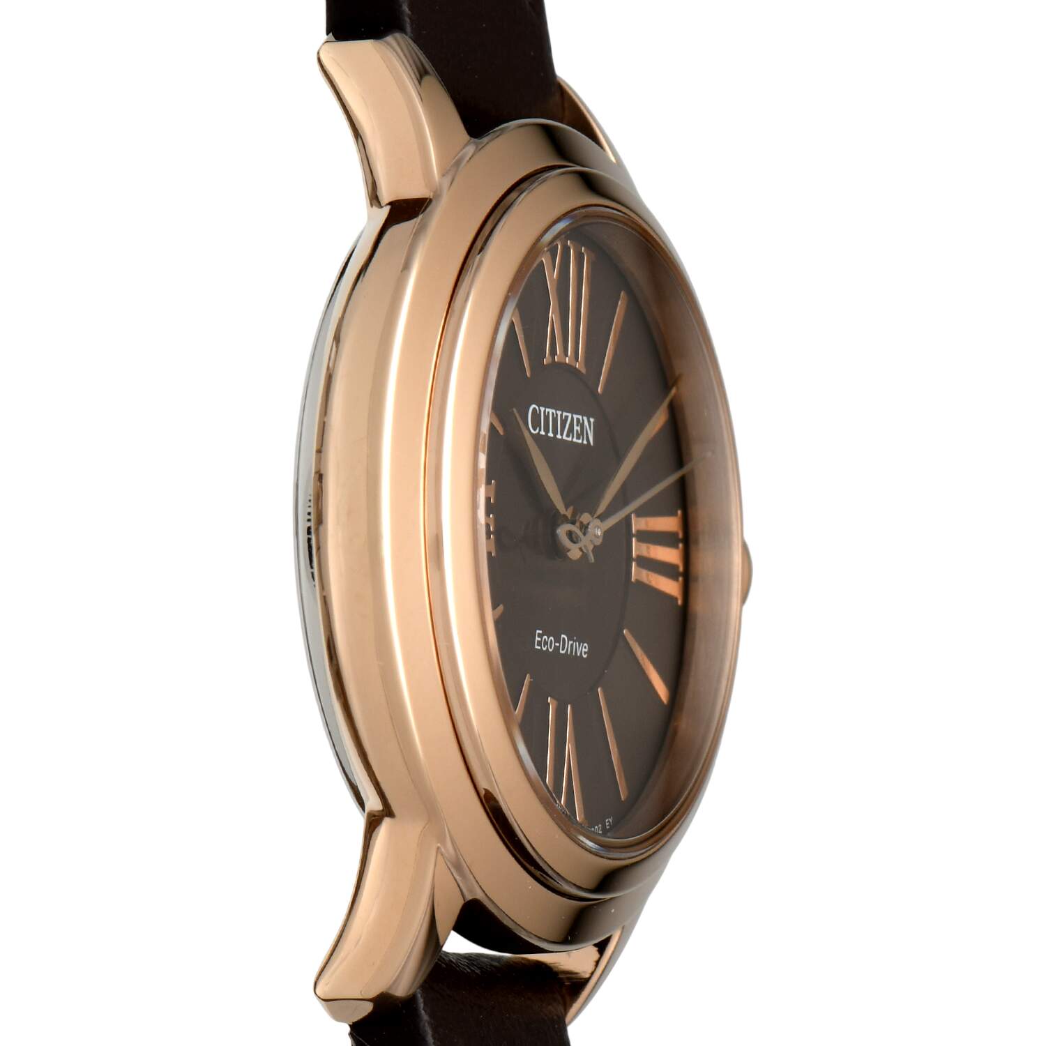 Citizen Ladies Eco Drive L Ceci Gold PVD with Brown Dial-6