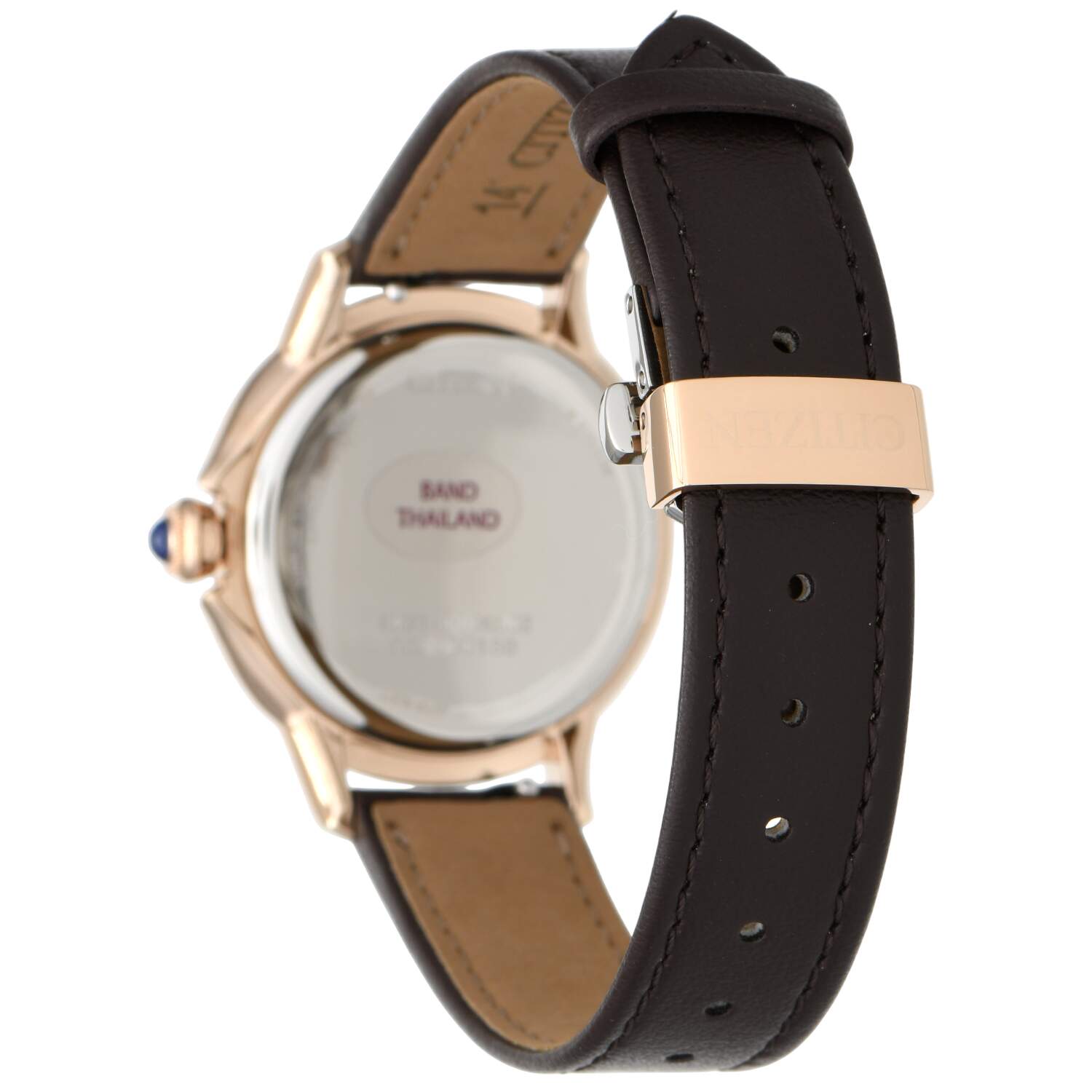 Citizen Ladies Eco Drive L Ceci Gold PVD with Brown Dial-2