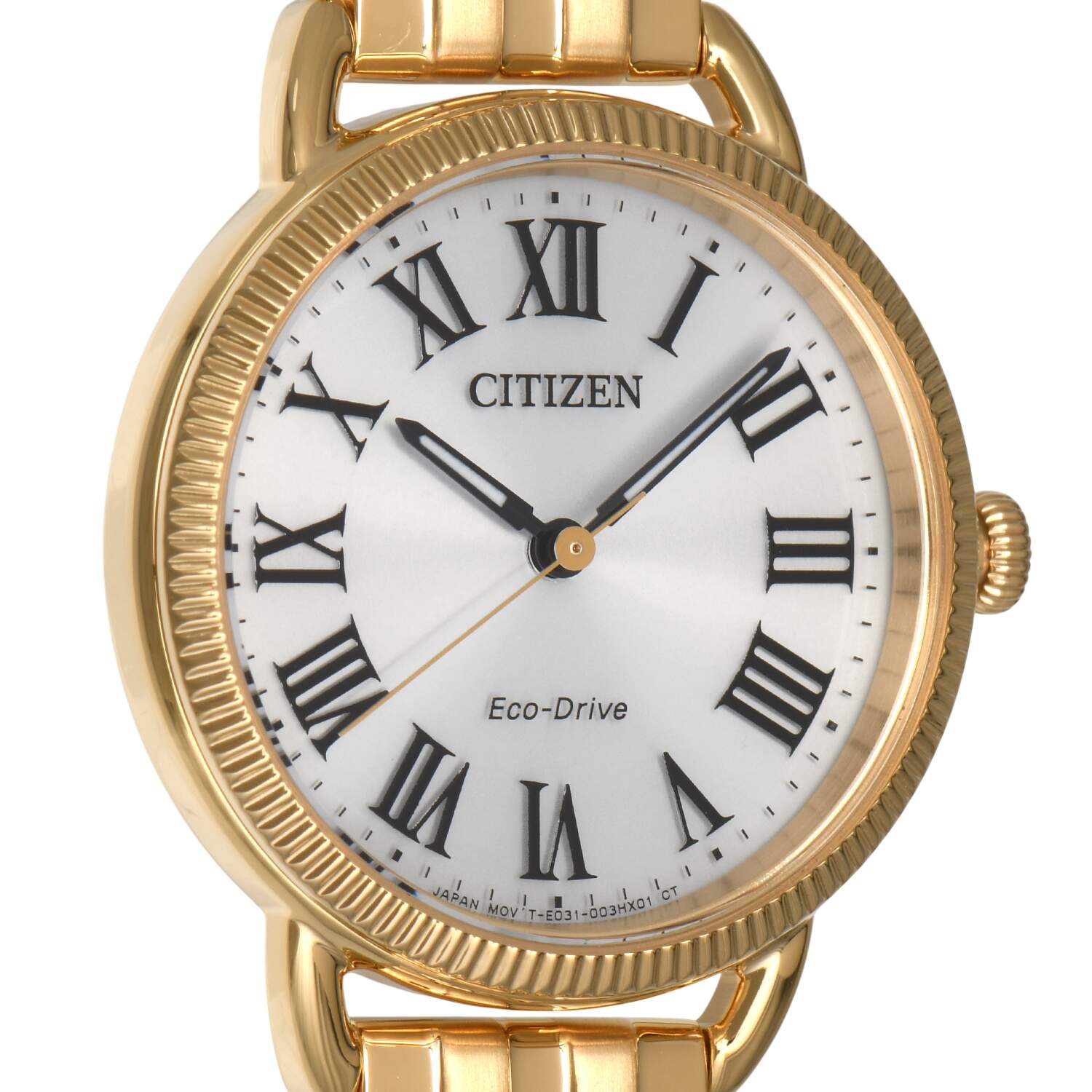 Citizen Ladies Eco Drive Classic Coin Edge Gold PVD-7