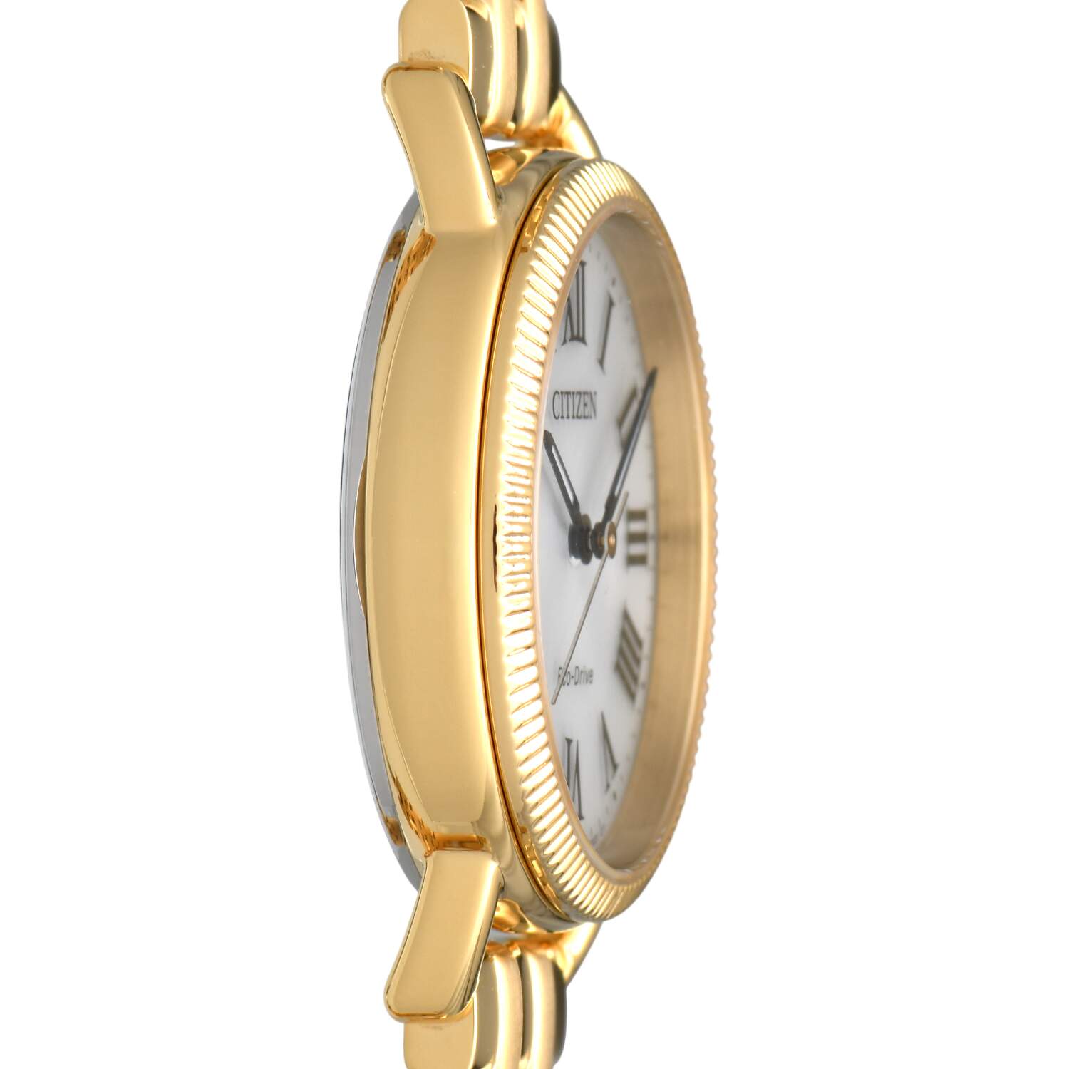 Citizen Ladies Eco Drive Classic Coin Edge Gold PVD-6