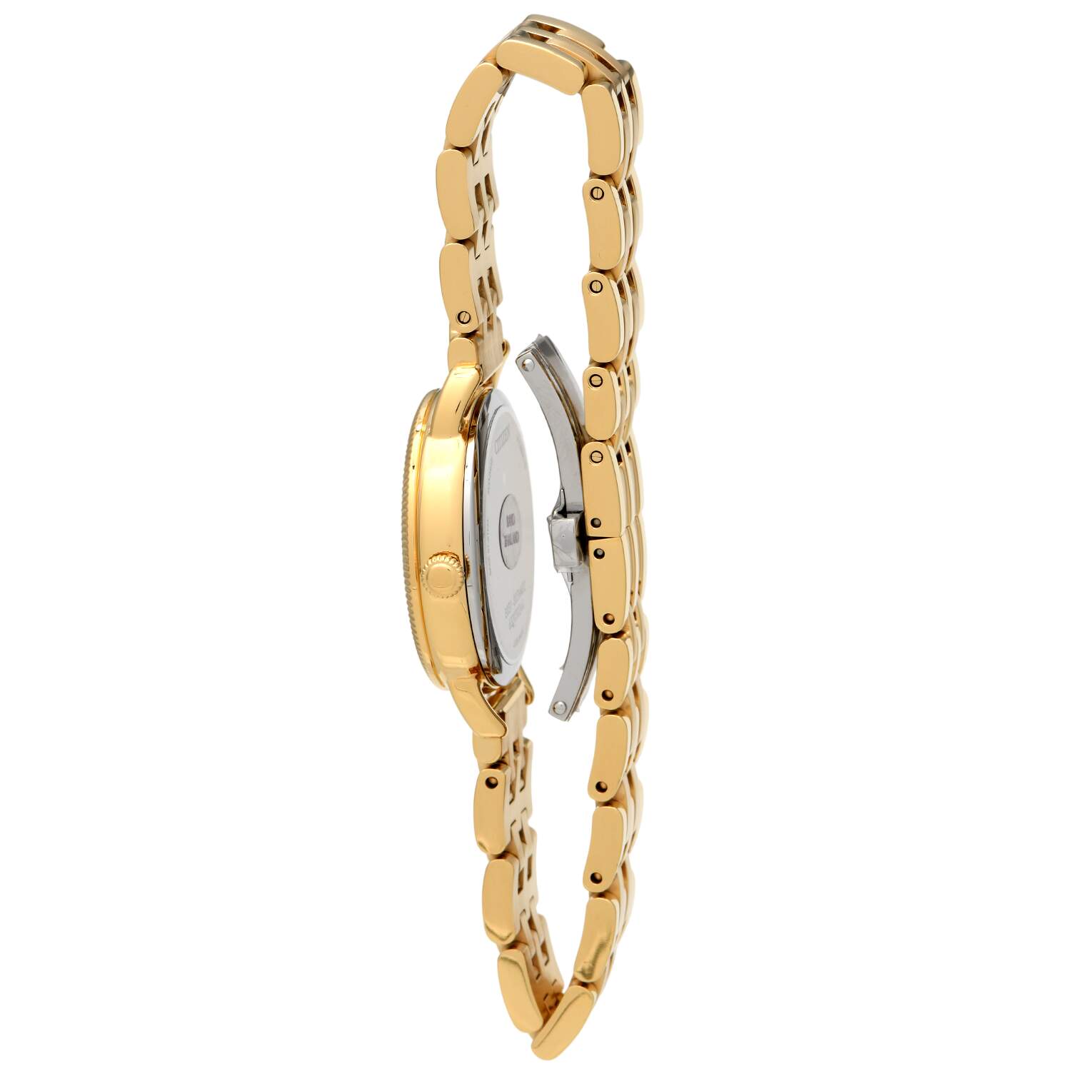 Citizen Ladies Eco Drive Classic Coin Edge Gold PVD-5