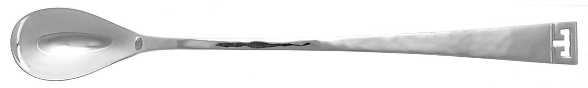Chinese Key (Sterling, 1969) Extra Long Handle Iced Tea Spoon by Allan Adler-1