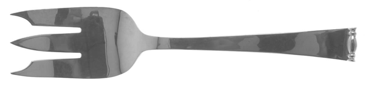 Modern Georgian (Sterling) Small Solid Cold Meat Serving Fork by Allan Adler-1