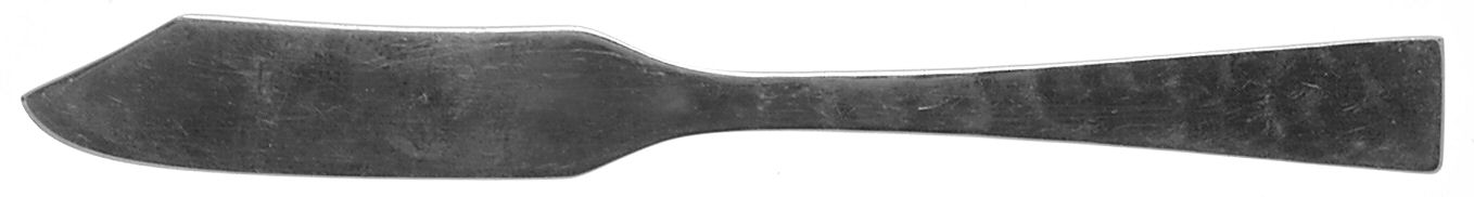 Starlit (Sterling) Flat Handle Butter Spreader by Allan Adler-1