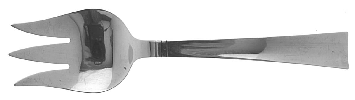 Sunset (Sterling) Small Solid Cold Meat Serving Fork by Allan Adler-1