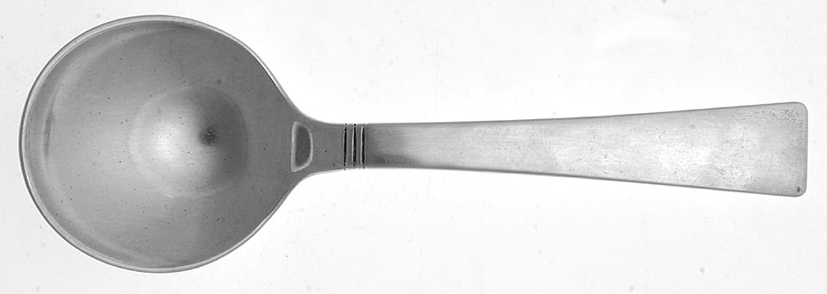 Sunset (Sterling) Round Bowl Soup Spoon (Bouillon) by Allan Adler-1