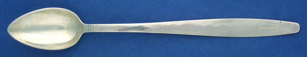 Swedish Modern (Sterling) Solid Platter Spoon by Allan Adler-1