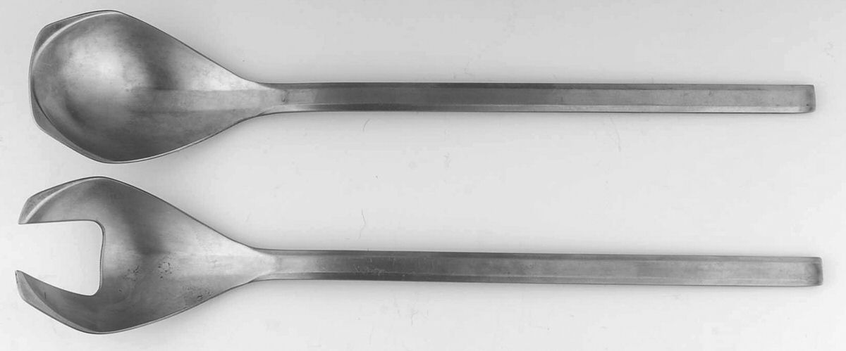 Grace (Stainless) (2 Pc) Solid Salad Set by Amboss-1