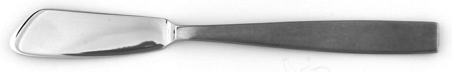 Modern (Stainless) Flat Handle Butter Spreader by Amboss-1