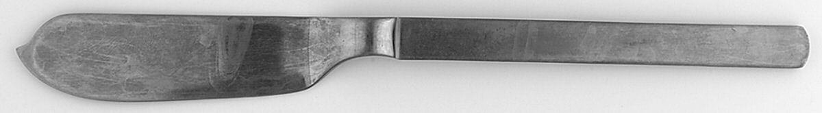 Dry (Stainless) Flat Handle Master Butter Knife by Alessi-1