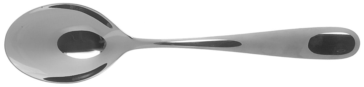 Nuovo Milano (Stainless-Glossy) Solid Serving Spoon by Alessi-1