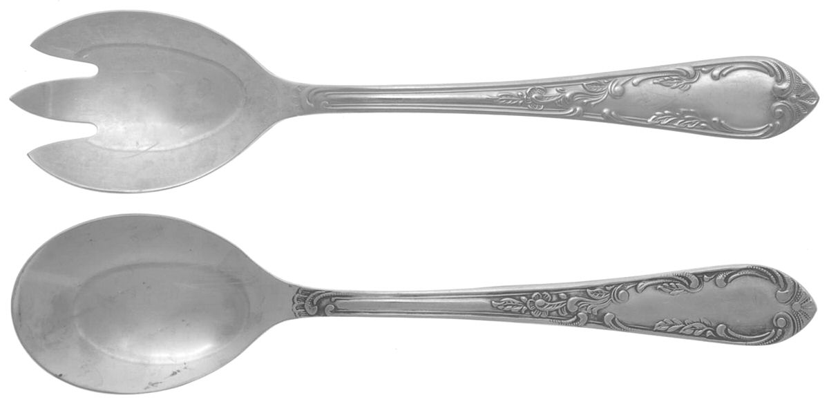 AFS1 (STAINLESS) (2 Pc) Solid Salad Set by Amefa-1