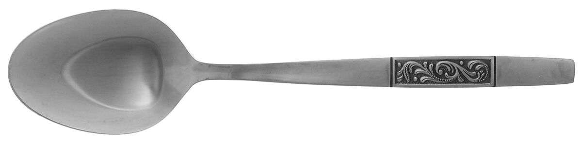Royal Damask (Stainless) Place/Oval Soup Spoon by Amefa-1