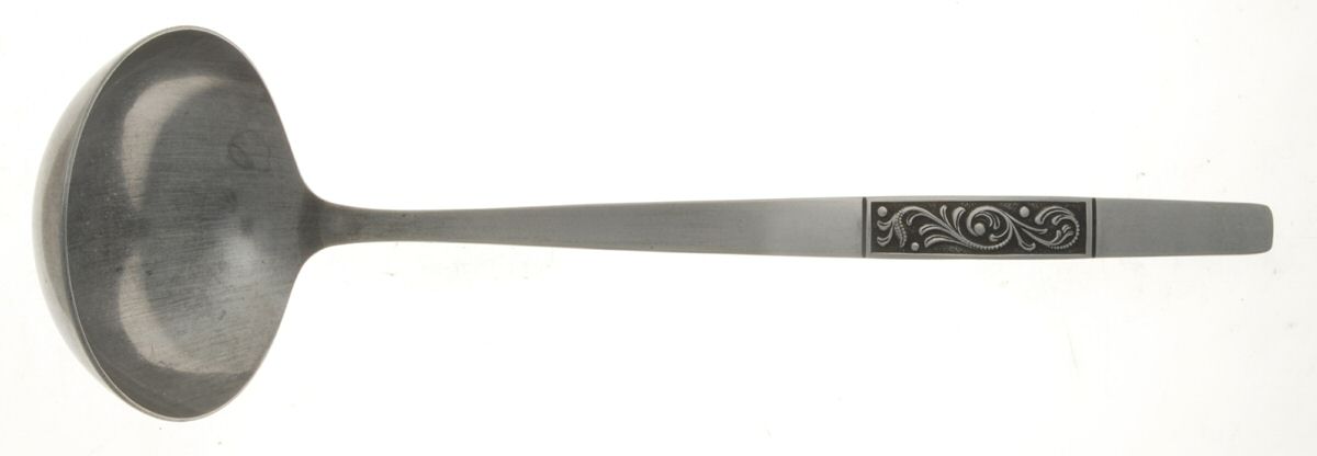 Royal Damask (Stainless) Solid Soup Ladle by Amefa-1