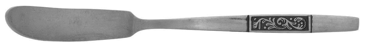 Royal Damask (Stainless) Flat Handle Butter Spreader by Amefa-1