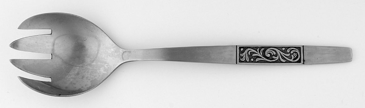 Royal Damask (Stainless) Solid Salad Serving Fork by Amefa-1
