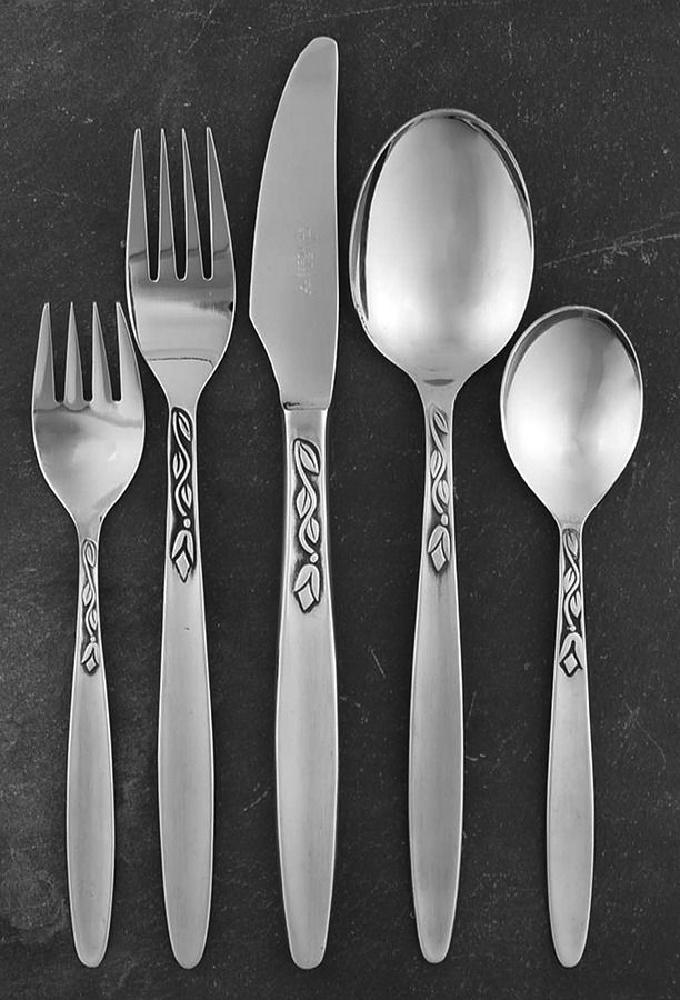 Tulip Time (Stainless) 5 Piece Place Setting by Amefa-1