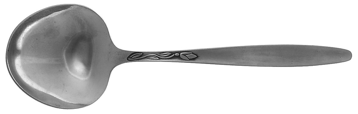 Tulip Time (Stainless) Solid Smooth Casserole Spoon by Amefa-1