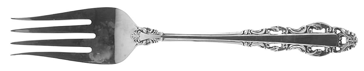 Albemarle (Sterling, 1974) Medium Solid Cold Meat Serving Fork by Alvin-1